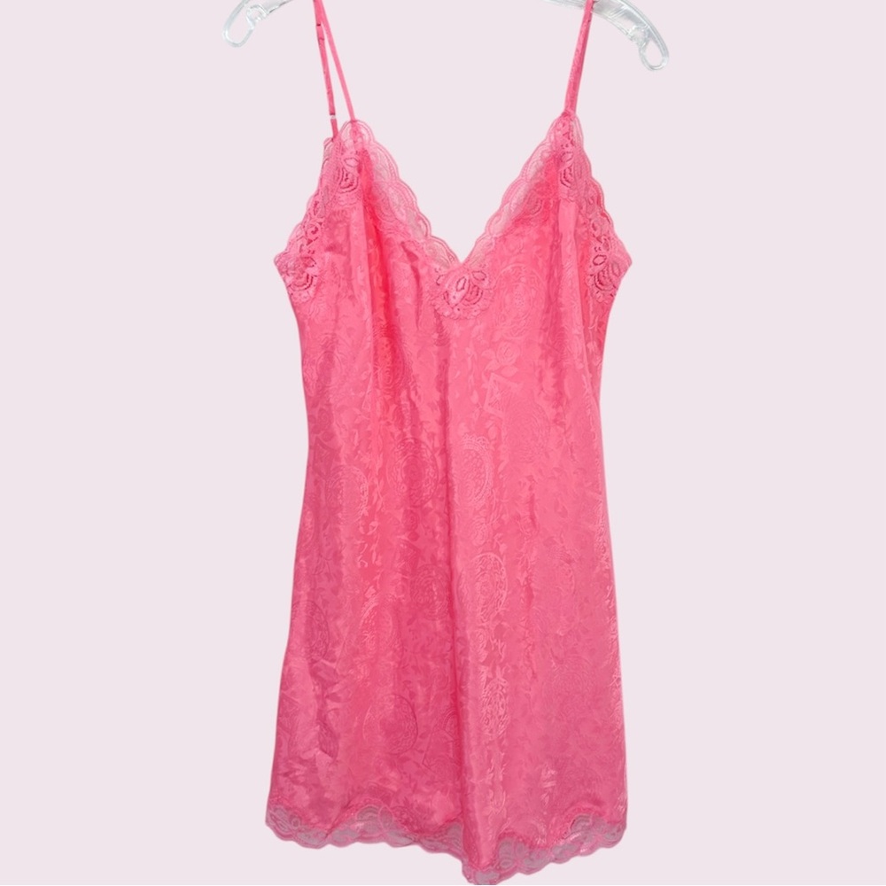 Vintage 90s vs gold label pink slip dress